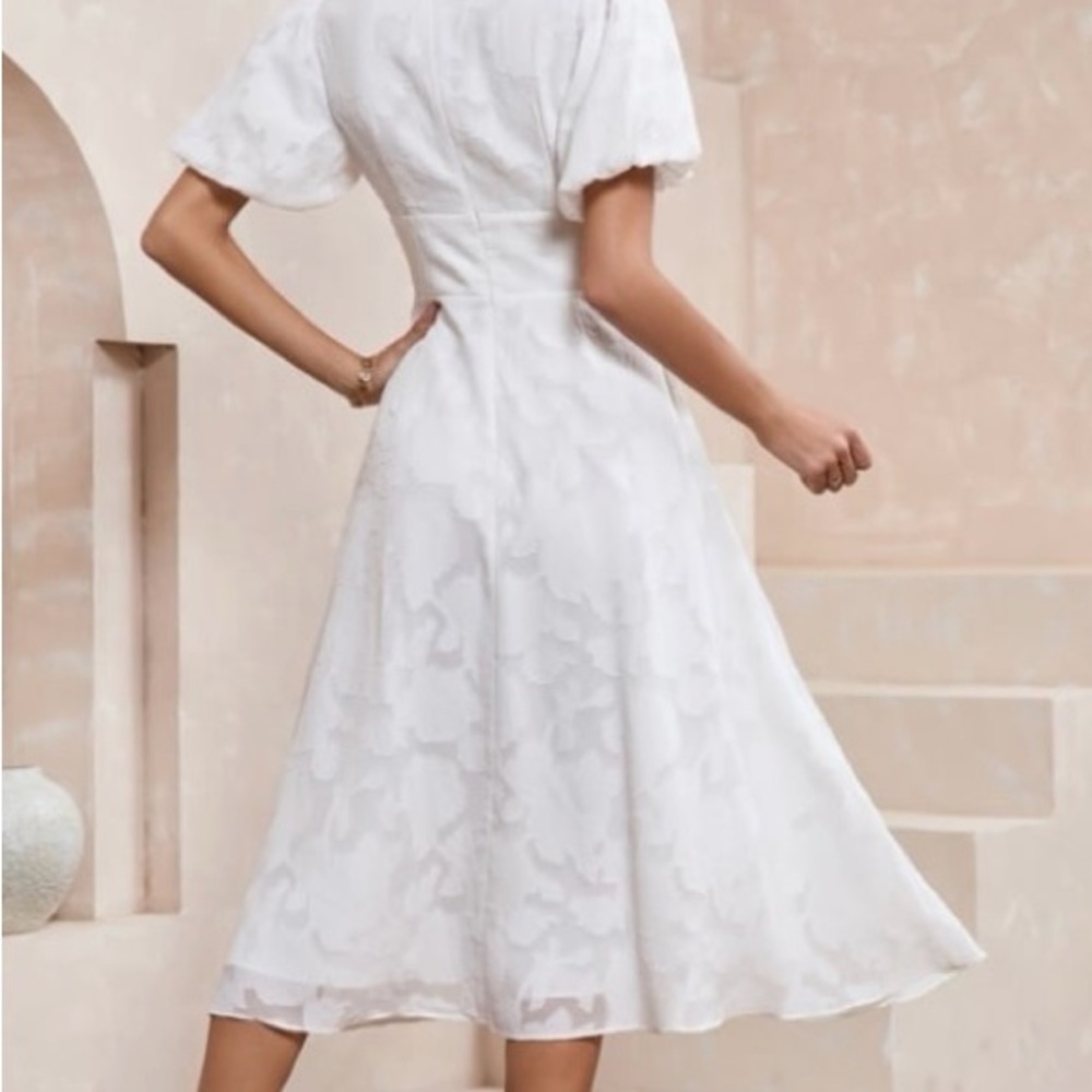 White Floral Lace Dress JJs House - Picture 2 of 6